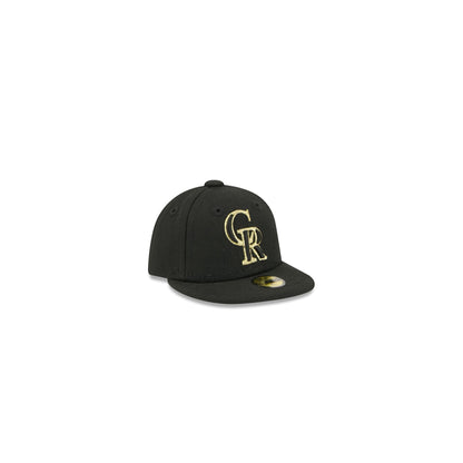 Colorado Rockies Gold Logo Mini 59FIFTY Fitted Hat