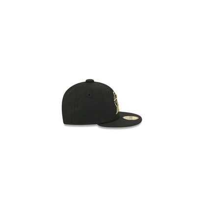 Miami Marlins Gold Logo Mini 59FIFTY Fitted Hat