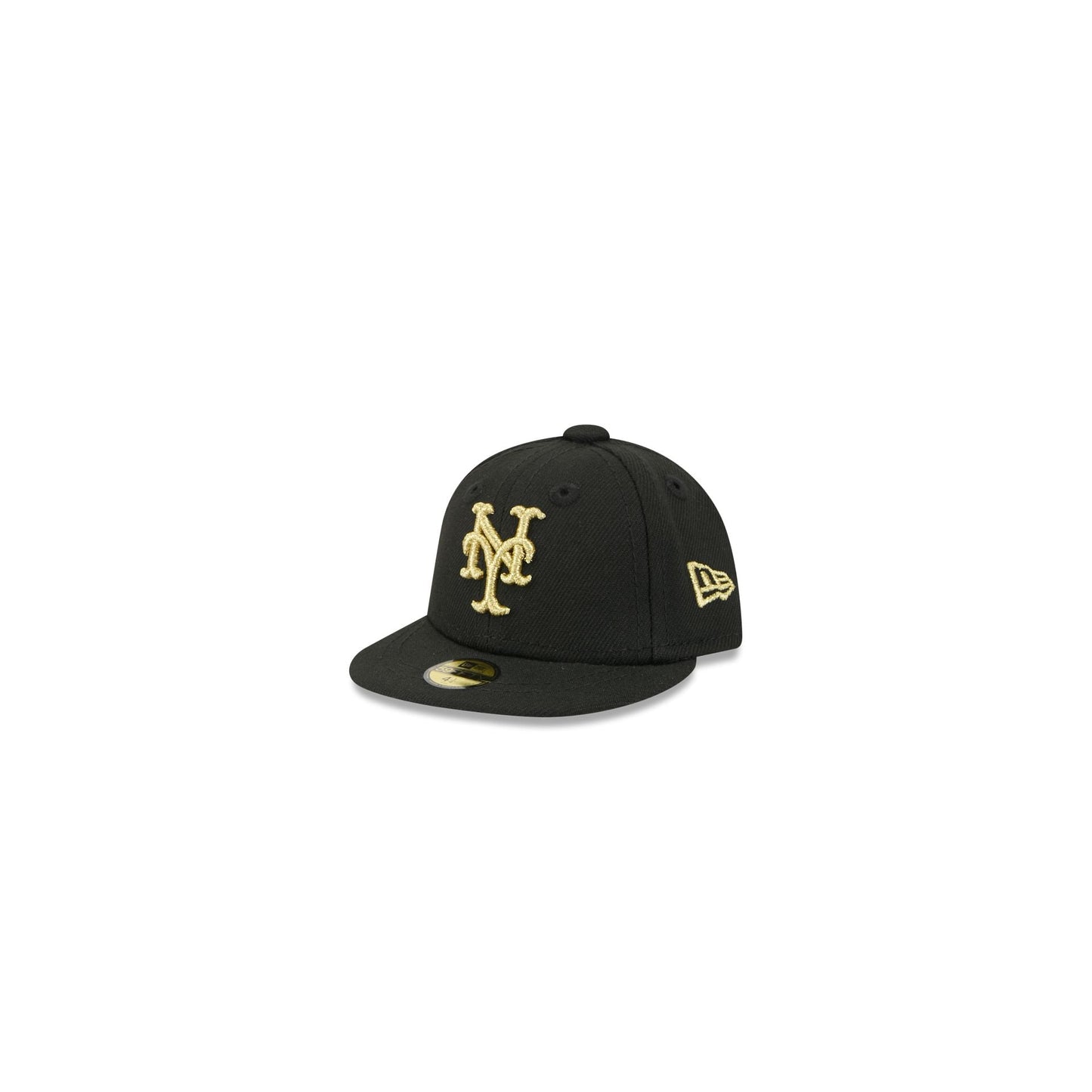 New York Mets Gold Logo Mini 59FIFTY Fitted Hat