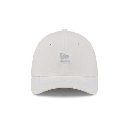 New Era Cap White Cotton 39THIRTY M-Crown Stretch Fit Hat