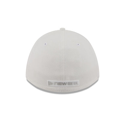 New Era Cap White Cotton 39THIRTY M-Crown Stretch Fit Hat