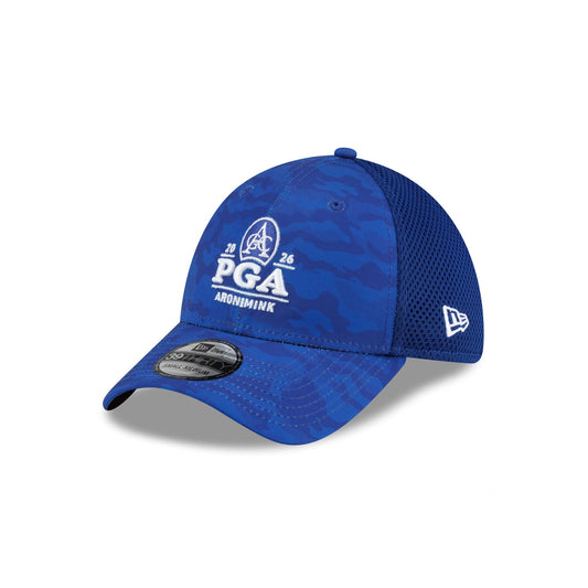 2026 PGA Championship Aronimink Neo Light Royal Camo 39THIRTY Stretch Fit Hat