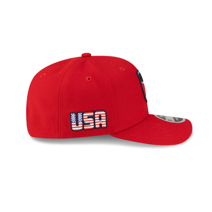 U.S. Soccer Men's National Team Americana Flag Red 9SEVENTY Stretch-Snap Hat