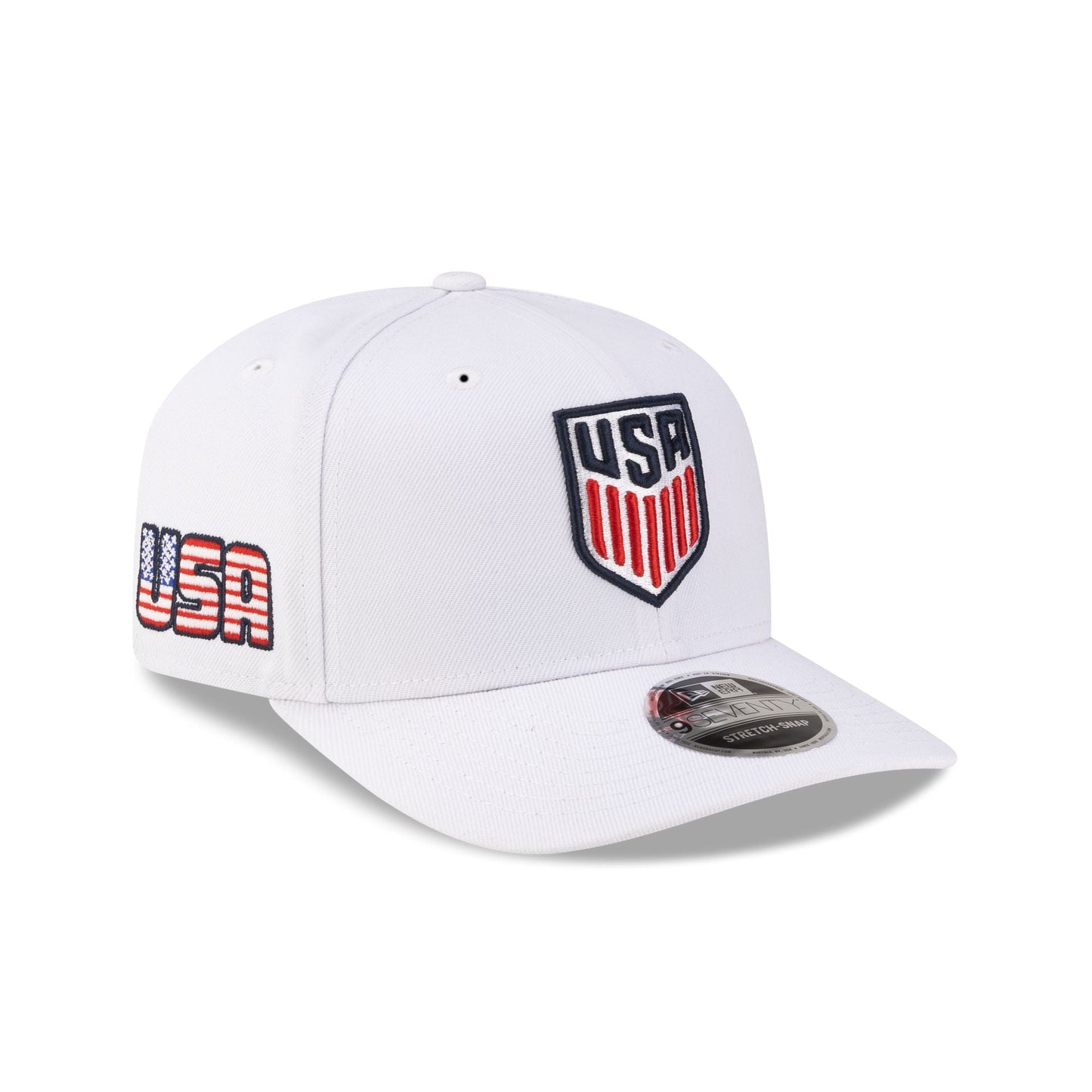U.S. Soccer Men's National Team Americana Flag White 9SEVENTY Stretch-Snap Hat