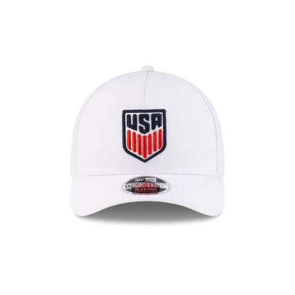 U.S. Soccer Men's National Team Americana Flag White 9FORTY M-Crown A-Frame Snapback Hat