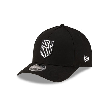 U.S. Soccer Men's National Team Black 9FORTY M-Crown A-Frame Snapback Hat