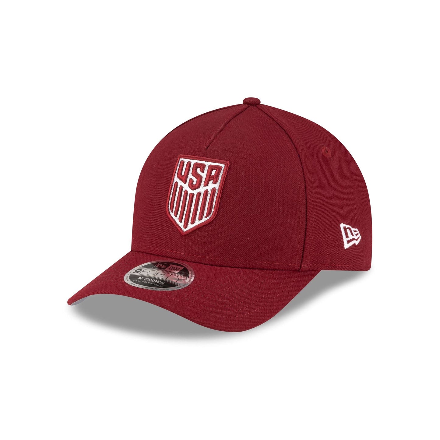 U.S. Soccer Men's National Team Cardinal 9FORTY M-Crown A-Frame Snapback Hat