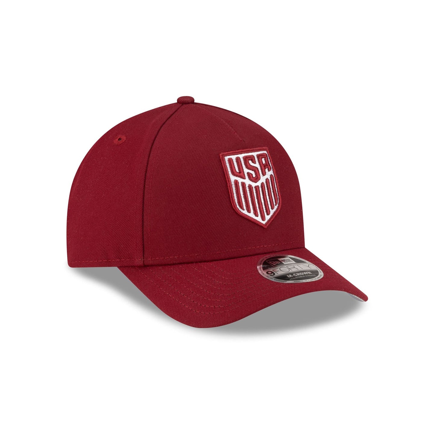 U.S. Soccer Men's National Team Cardinal 9FORTY M-Crown A-Frame Snapback Hat