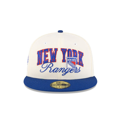 New York Rangers Arch Script 59FIFTY Fitted Hat