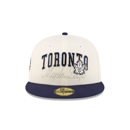 Toronto Maple Leafs Arch Script 59FIFTY Fitted Hat