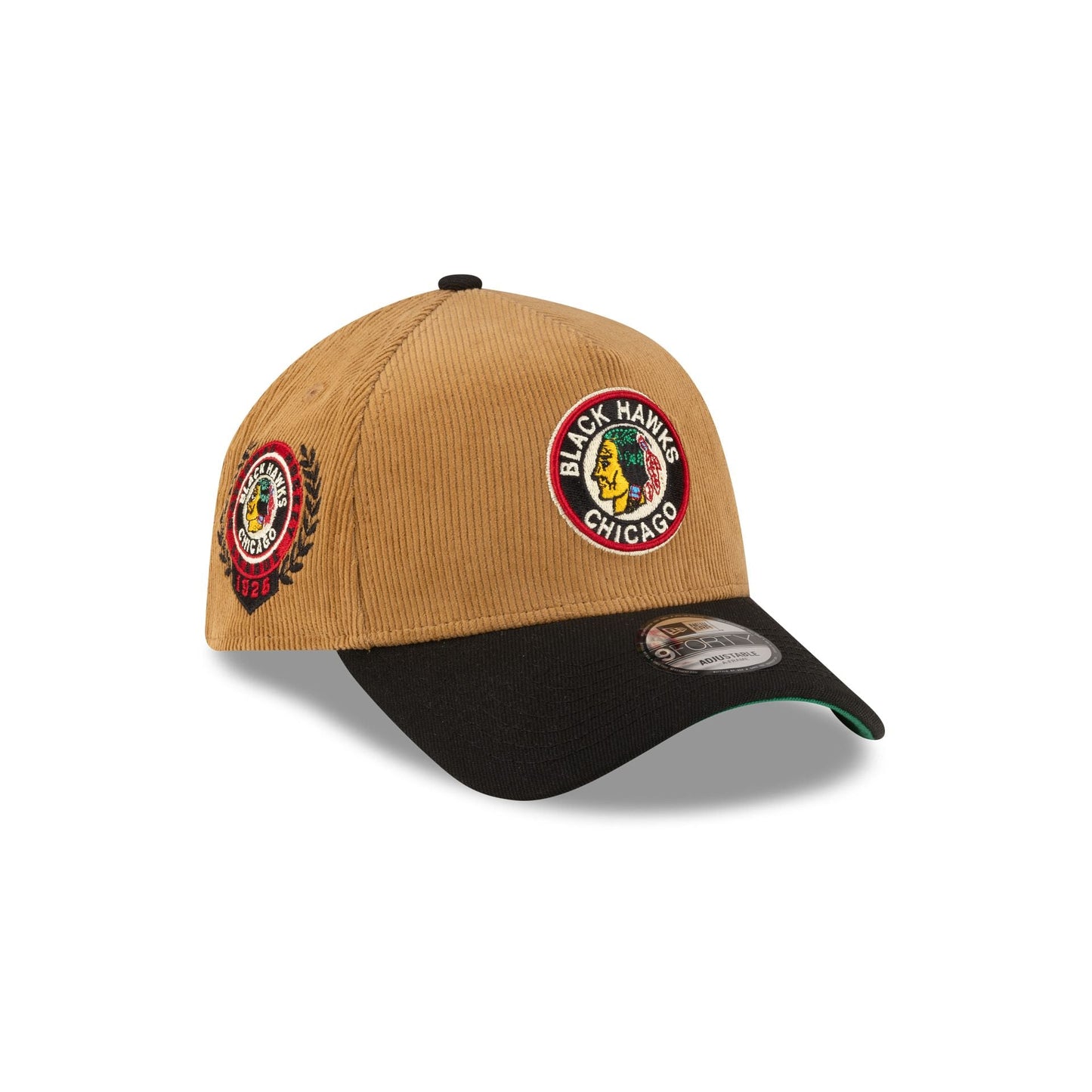 Chicago Blackhawks Wheat Corduroy 9FORTY A-Frame Snapback Hat