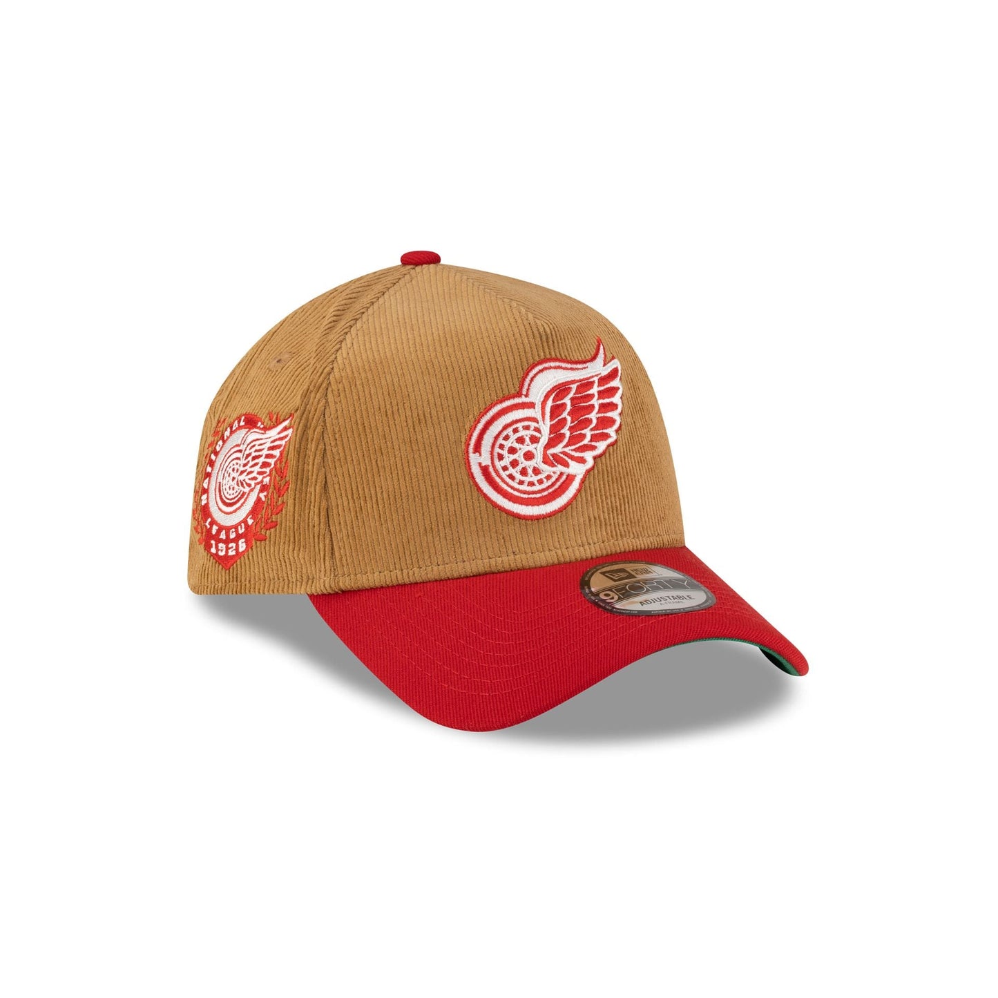 Detroit Red Wings Wheat Corduroy 9FORTY A-Frame Snapback Hat