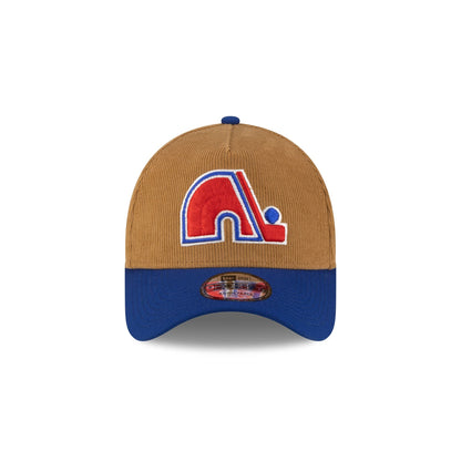 Quebec Nordiques Wheat Corduroy 9FORTY A-Frame Snapback Hat