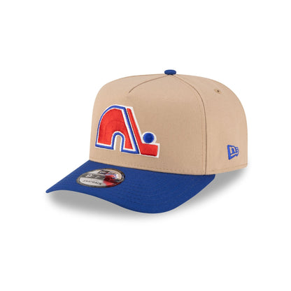 Quebec Nordiques Camel 9FIFTY A-Frame Snapback Hat