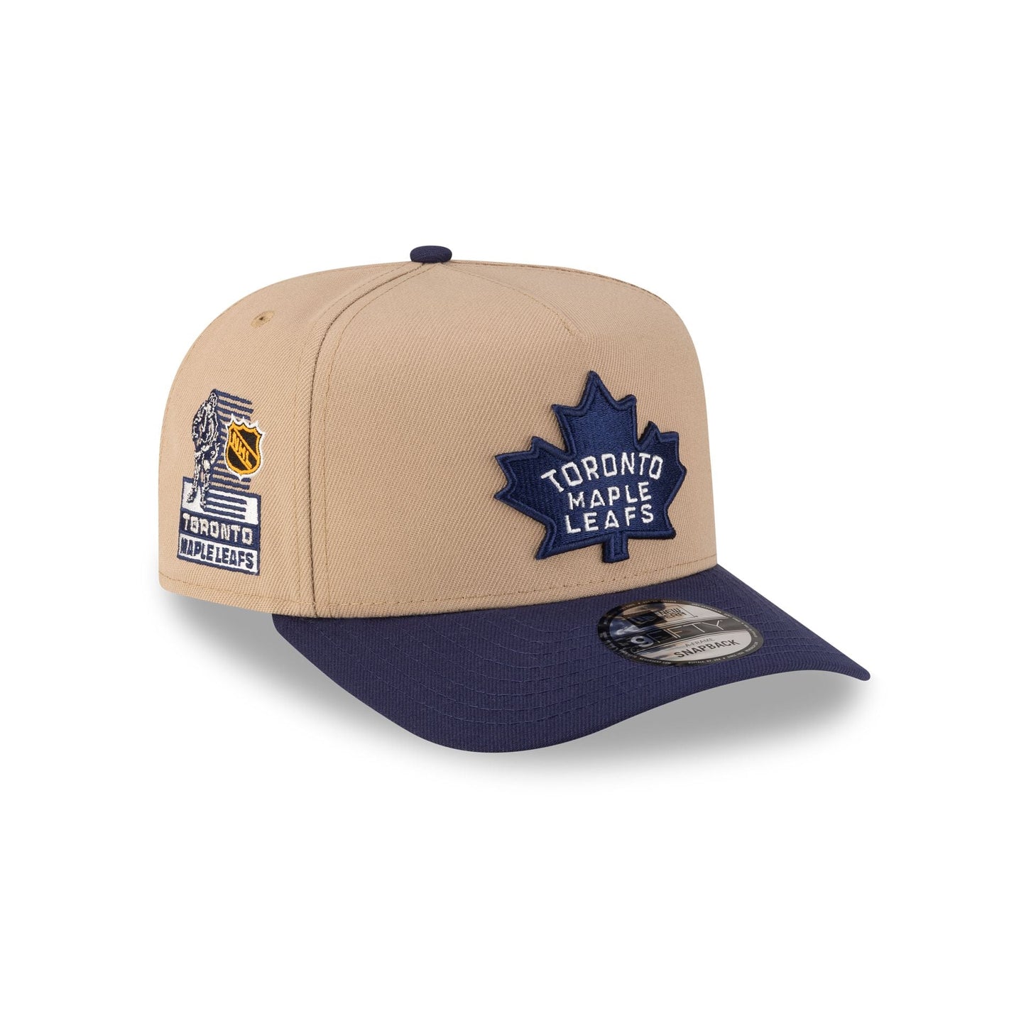 Toronto Maple Leafs Camel 9FIFTY A-Frame Snapback Hat