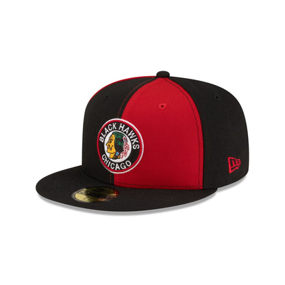 Chicago Blackhawks Pinwheel 59FIFTY Fitted Hat