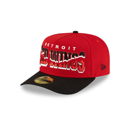 Detroit Red Wings Snapped Wordmark 59FIFTY A-Frame Fitted Hat