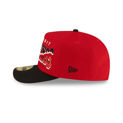 Detroit Red Wings Snapped Wordmark 59FIFTY A-Frame Fitted Hat