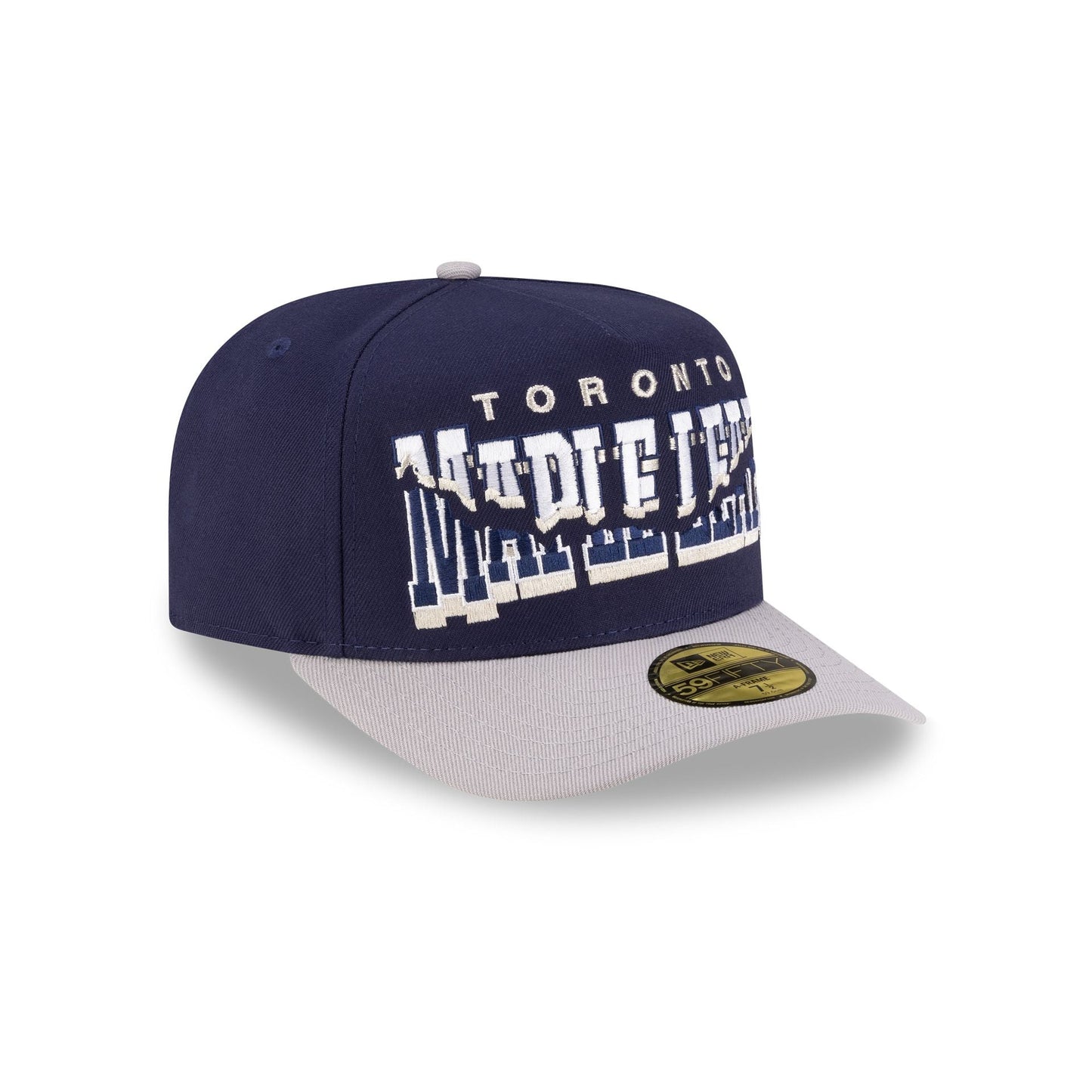 Toronto Maple Leafs Snapped Wordmark 59FIFTY A-Frame Fitted Hat