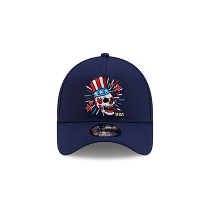 New Era Cap USA Skull Navy 9FORTY A-Frame Snapback Hat