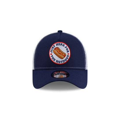 New Era Cap USA Hot Dog Navy 9FORTY A-Frame Trucker Hat