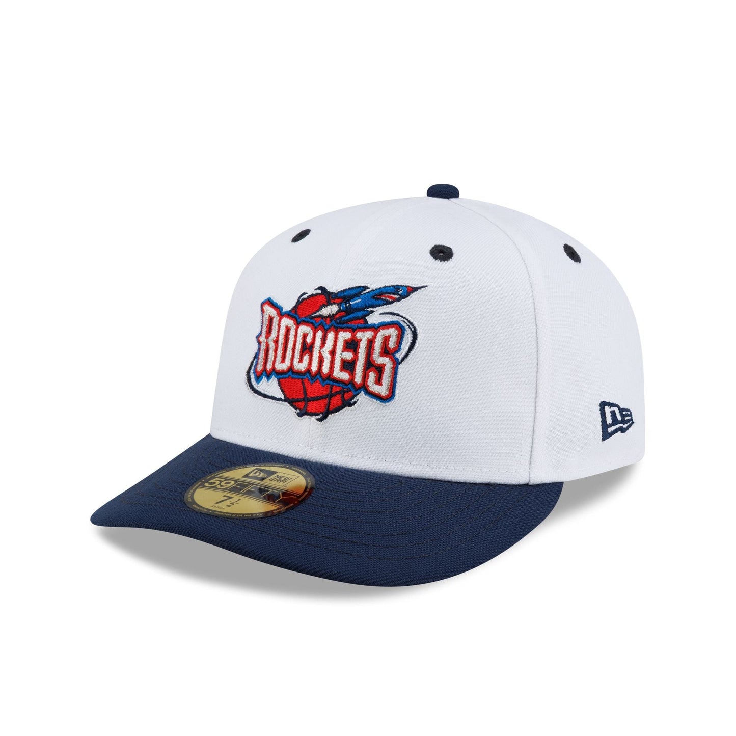 Houston Rockets Hardwood Classics 90s White 59FIFTY Fitted Hat