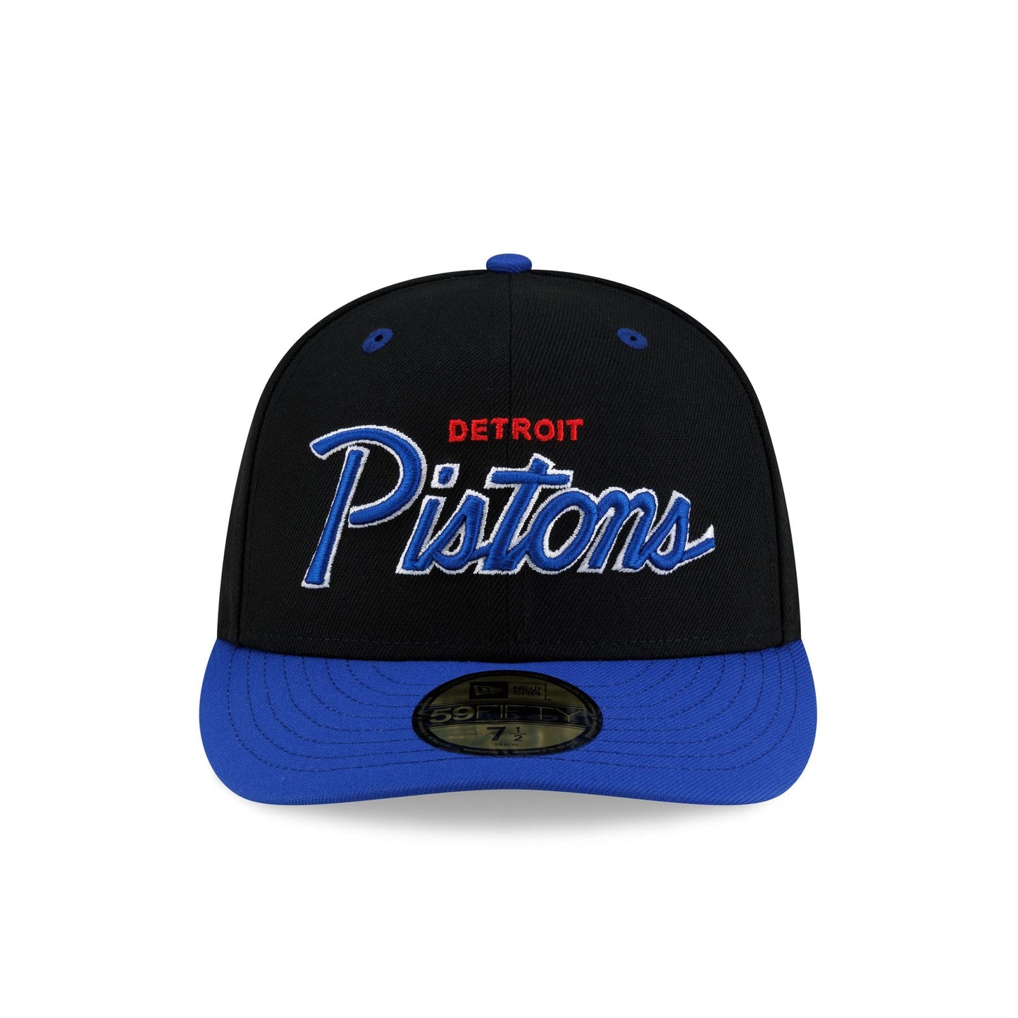Detroit Pistons Hardwood Classics 90s Script 59FIFTY Fitted Hat