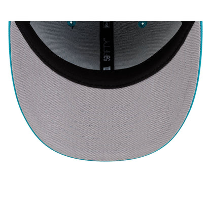 San Antonio Spurs Hardwood Classics 90s Script 59FIFTY Fitted Hat