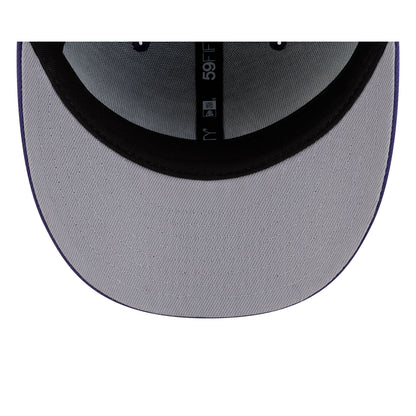 Utah Jazz Hardwood Classics 90s Script 59FIFTY Fitted Hat